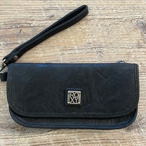 ROXY faux leather wristlet
